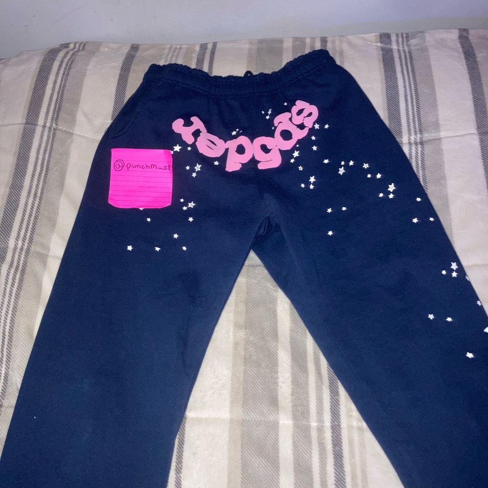 Sp5der Atlanta Navy pants - Sz S